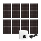 Solaranlage Set 3000 W Photovoltaik Anlage 8 Solarmodule, Hybrid-Wechselrichter und WLAN - Solarbatros